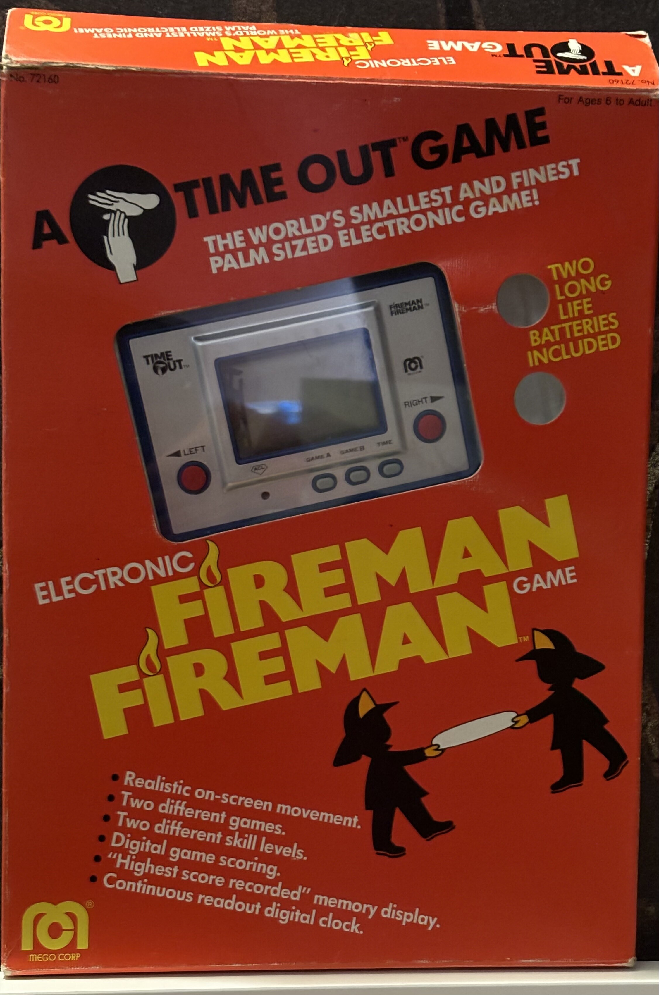  Nintendo Game &amp; Watch Fireman Fireman (Time Out)