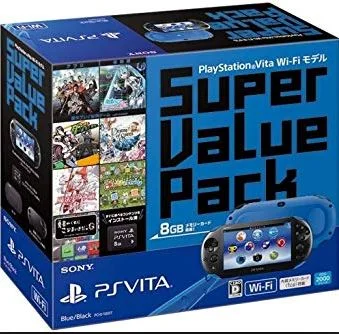  Sony PS Vita Slim Super Balue Pack Blue Console