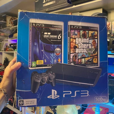 Sony PlayStation 3 Super Slim Gran Turismo 6 and GTA V Bundle [RU]