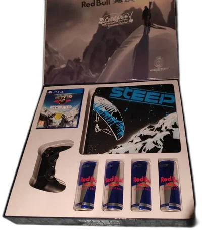 Sony PlayStation 4 Slim Steep Red Bull Console