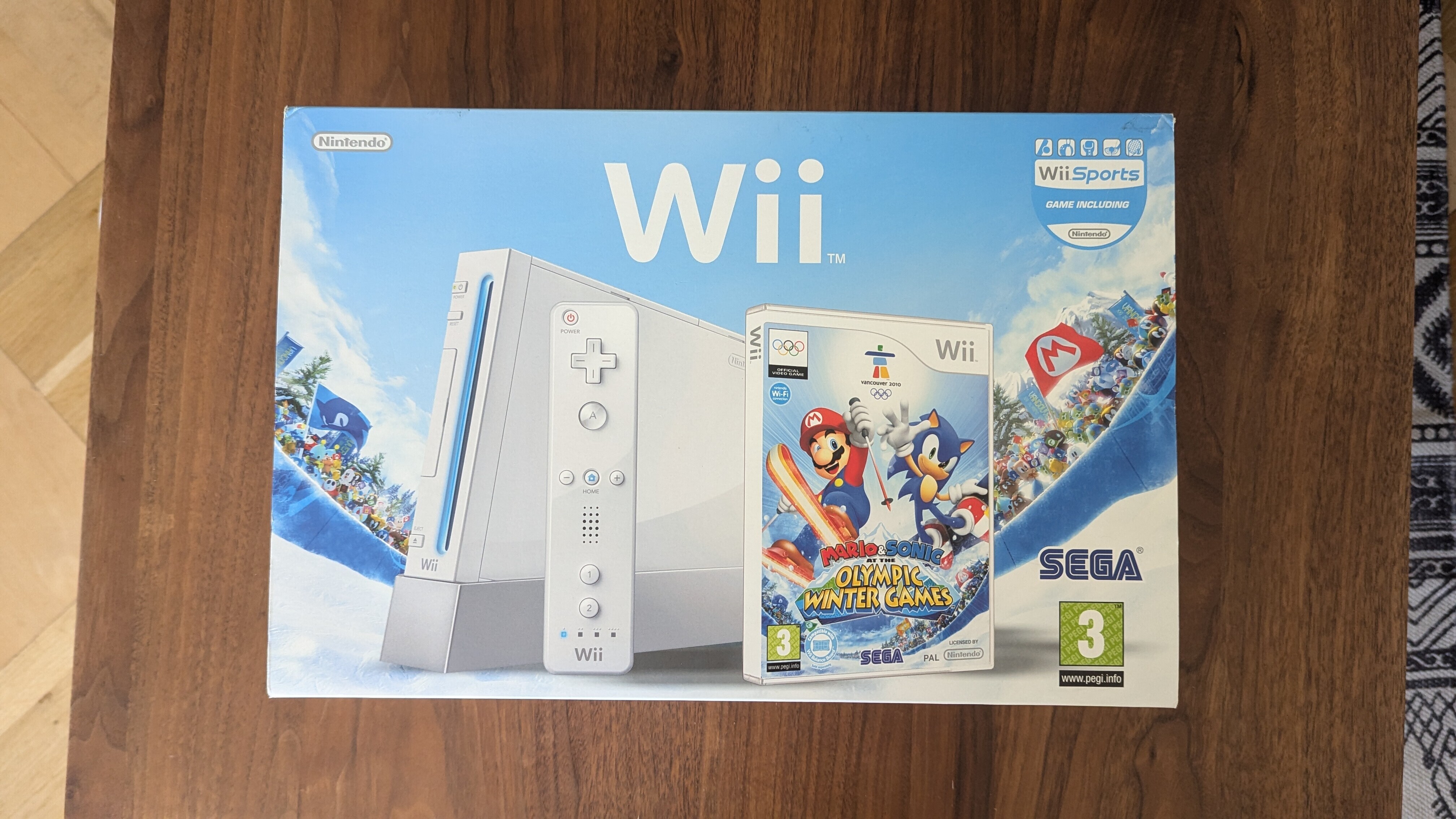  Nintendo Wii Mario &amp; Sonic At The Olympic Winter Games Bundle [CH]