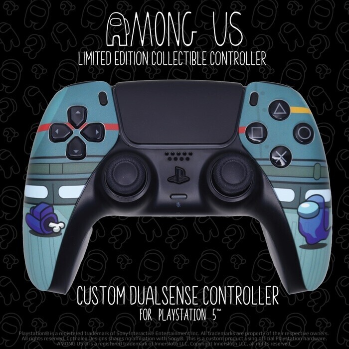  CptnAlex Designs PlayStation 5 Among Us Dualsense Controller