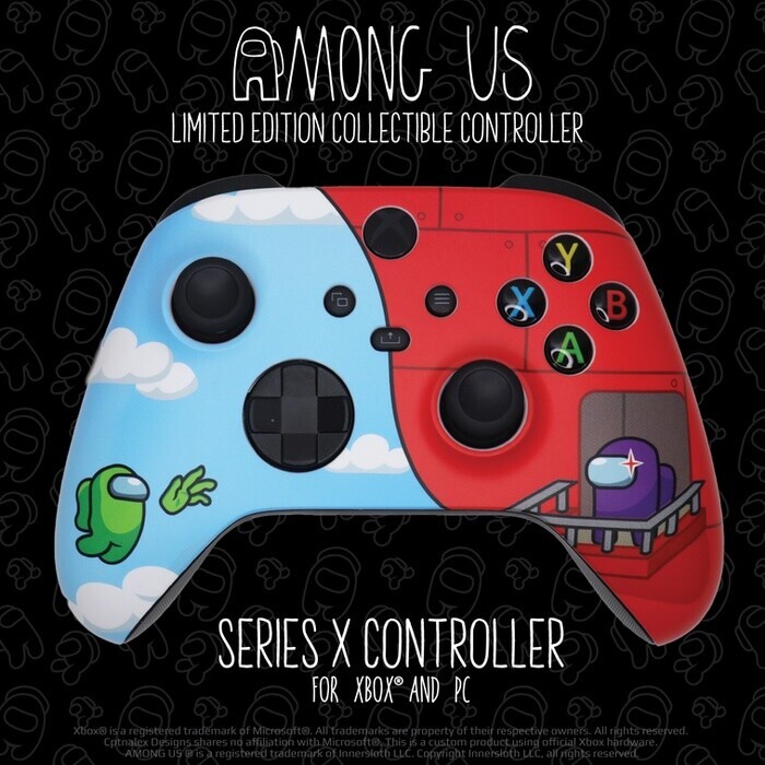  CptnAlex Designs Xbox Series X Among Us Controller