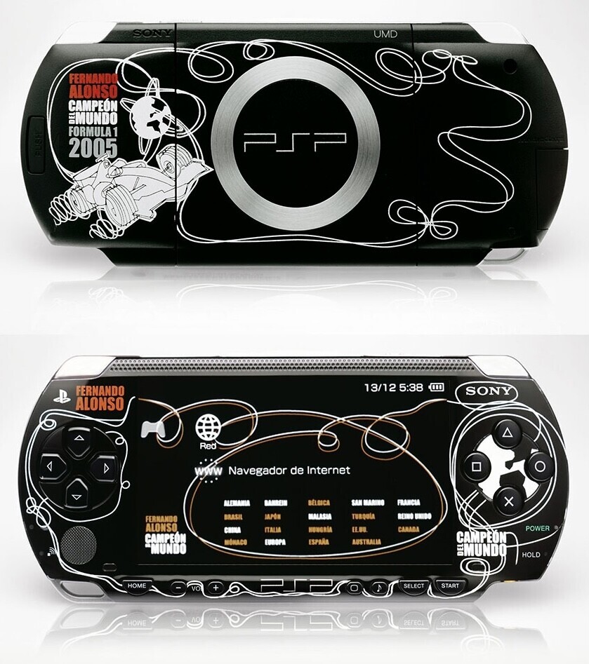  Sony PSP X000 Series 1000 Fernando Alonso Console