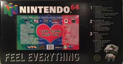 Nintendo 64 I Love Techno Value Pack Bundle
