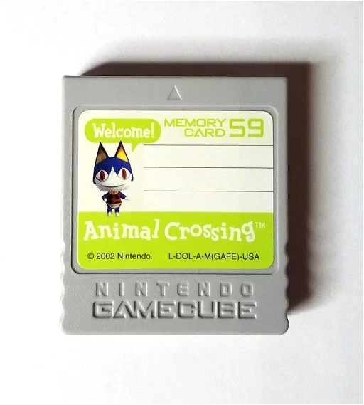 Nintendo Gamecube Animal Crossing Memory Card