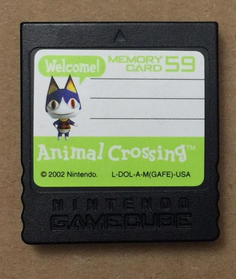Nintendo Gamecube Animal Crossing Memory Card - Rover (Black)