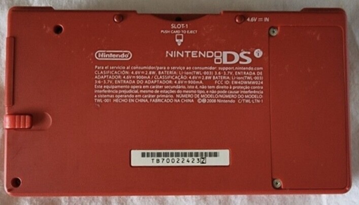  Nintendo DSi Red Console [LATAM]