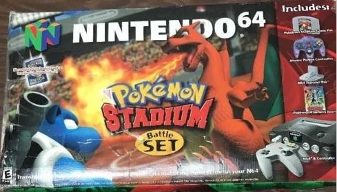  Nintendo 64 Pokemon Stadium Battle Set Bundle