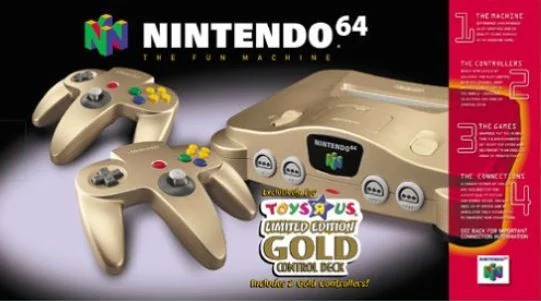  Nintendo 64 Gold Console [NA]