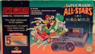  SNES Super Mario All Stars +  Super Mario World Bundle
