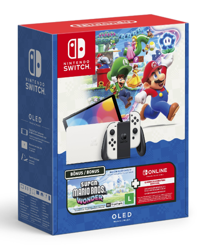 Nintendo Switch OLED Super Mario Bros. Wonder + Nintendo Switch Online Bundle