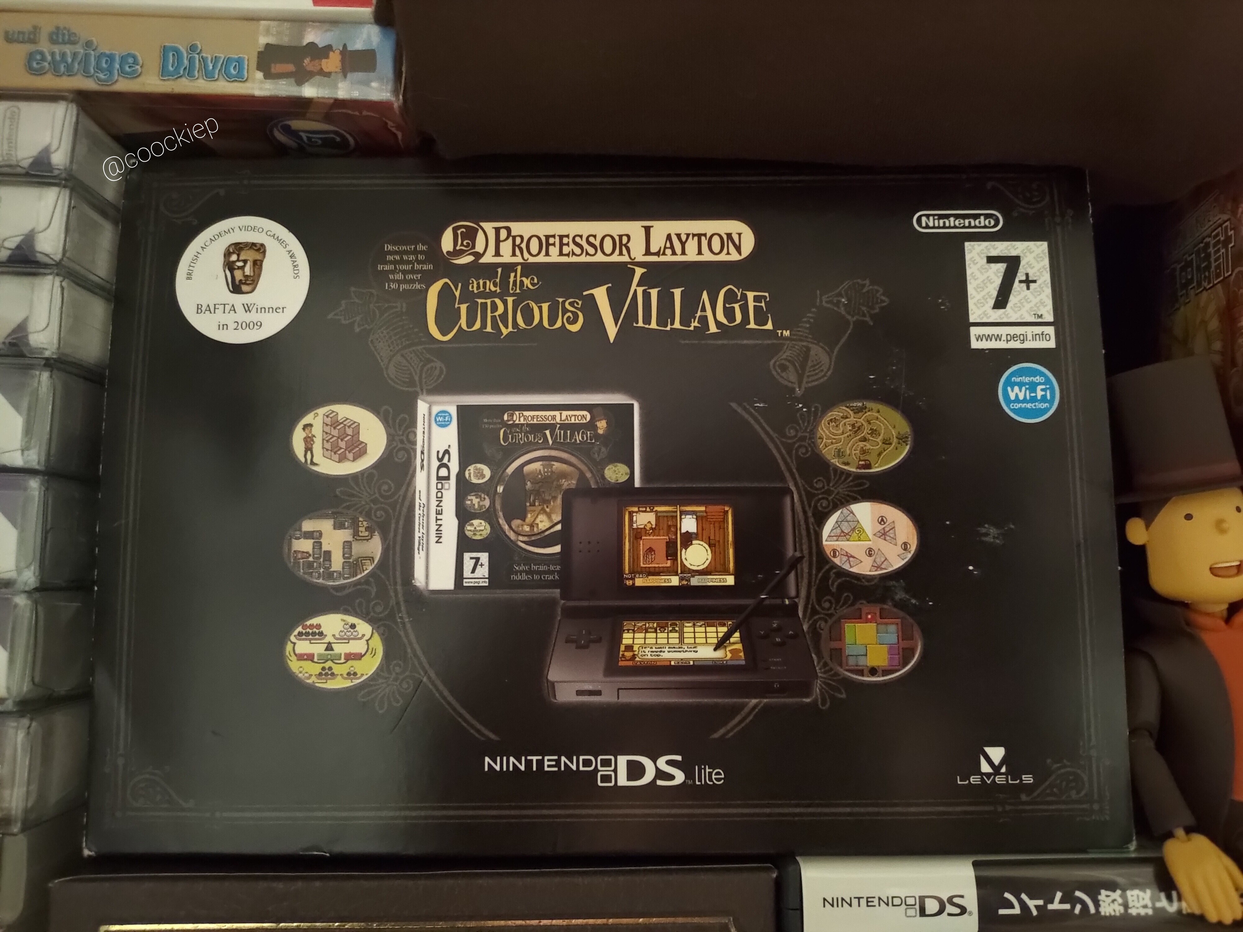  Nintendo DS Lite Professor Layton and the Curious Village  Bundle