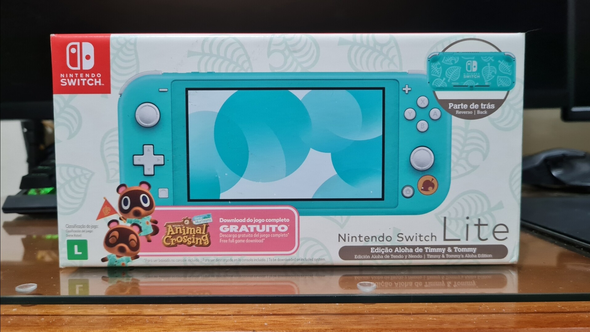 Nintendo Switch Lite Turquoise Timmy &amp; Tommy&#039;s Aloha Console [BR] 