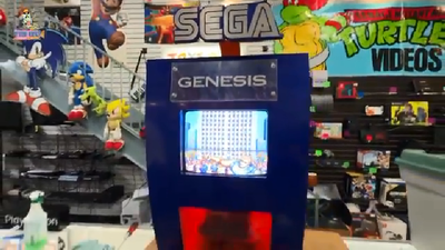 Sega Genesis Mega Drive Tabletop Kiosk 