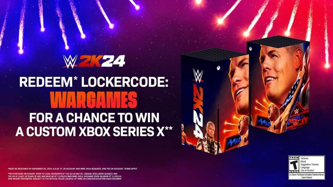  Microsoft Xbox Series X WWE 2k24 Console