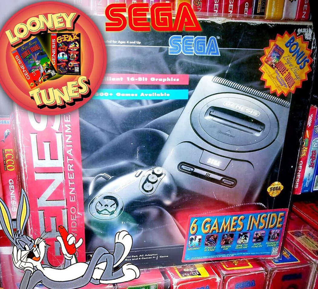  Sega Genesis Mega Drive Bugs Bunny Bundle