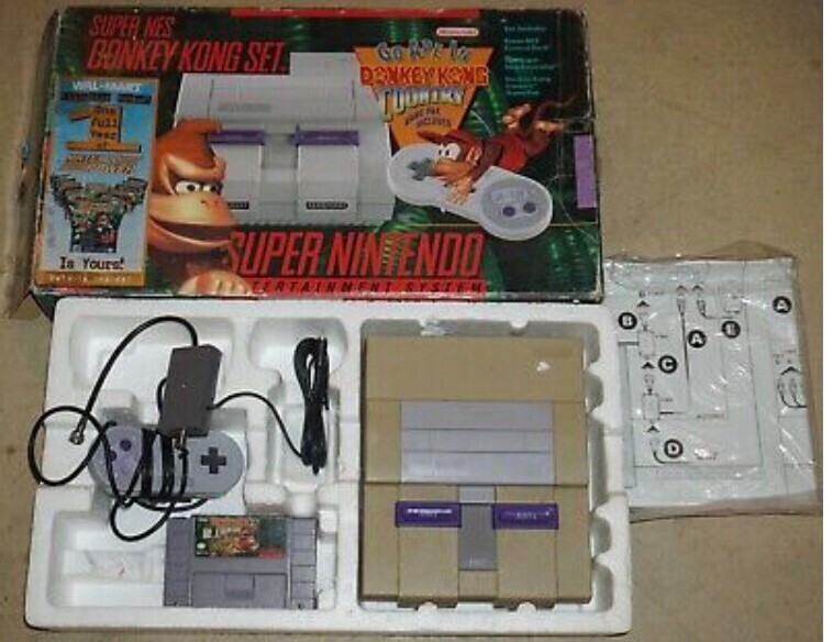  Nintendo SNES Donkey Kong Country Nintendo Power Bundle