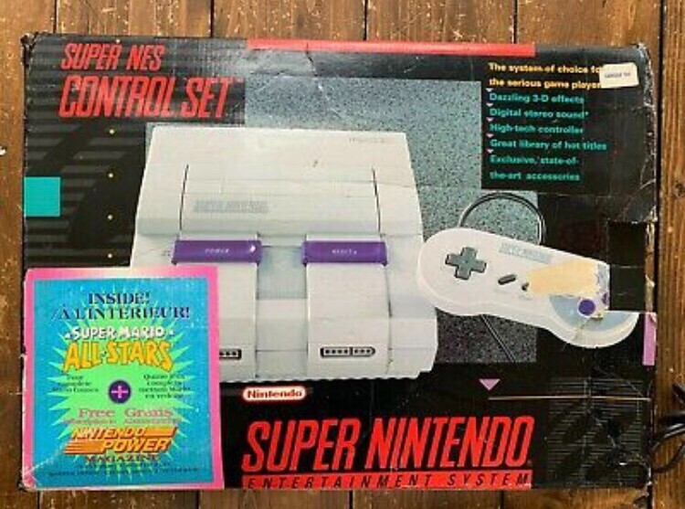  SNES Super Mario All Stars Nintendo Power Bundle