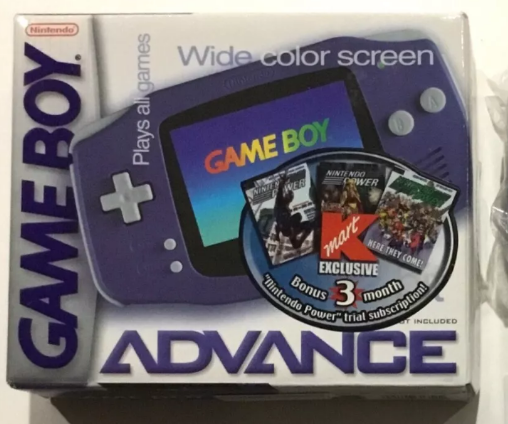 Nintendo Game Boy Advance Indigo Kmart Bundle