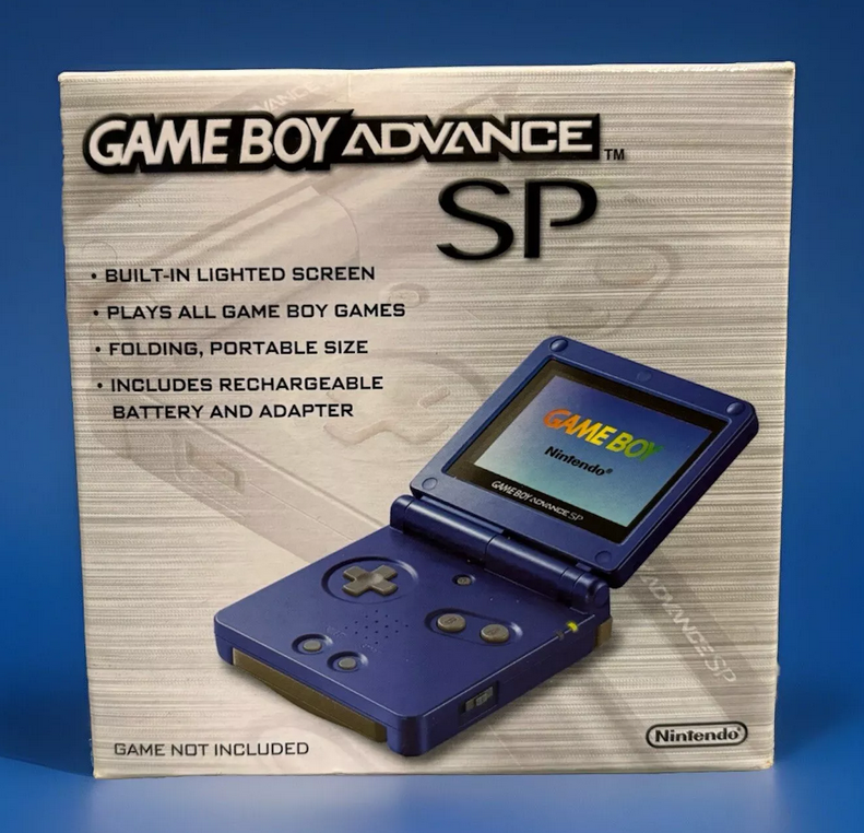  Nintendo Game Boy Advance SP Blue Australian Console