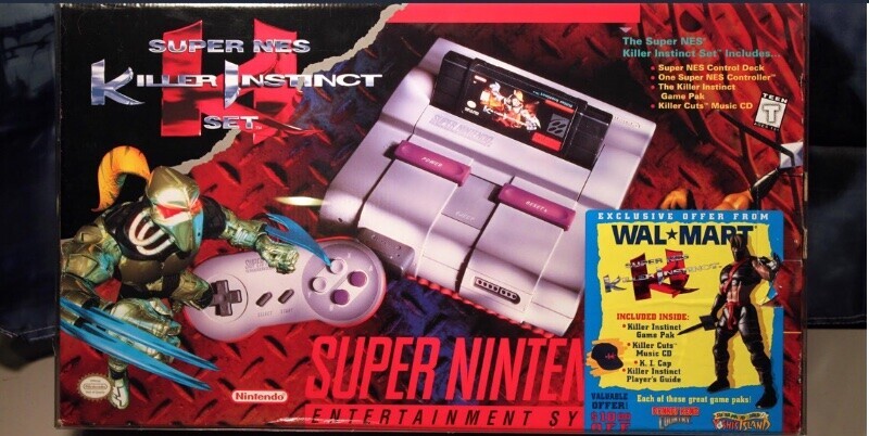  Nintendo SNES Killer Instinct Walmart Bundle