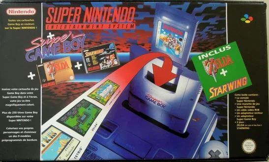  SNES Super Game Boy + Zelda + Starwing Bundle