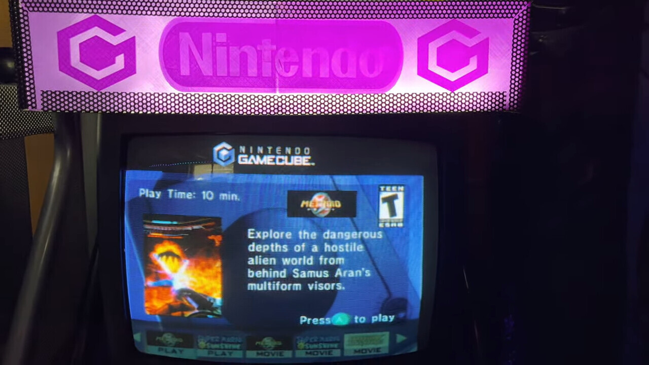  Nintendo Gamecube Kidzpace Kiosk