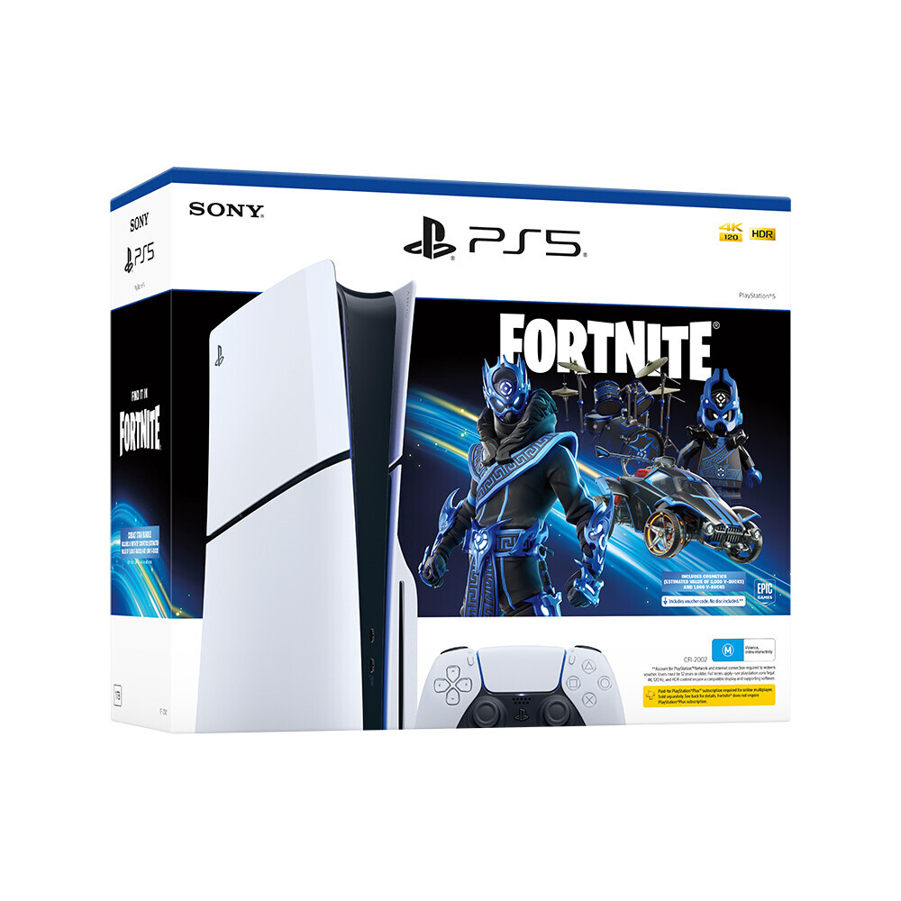 Sony PlayStation 5 Slim Cobalt Star Fortnite Console Bundle