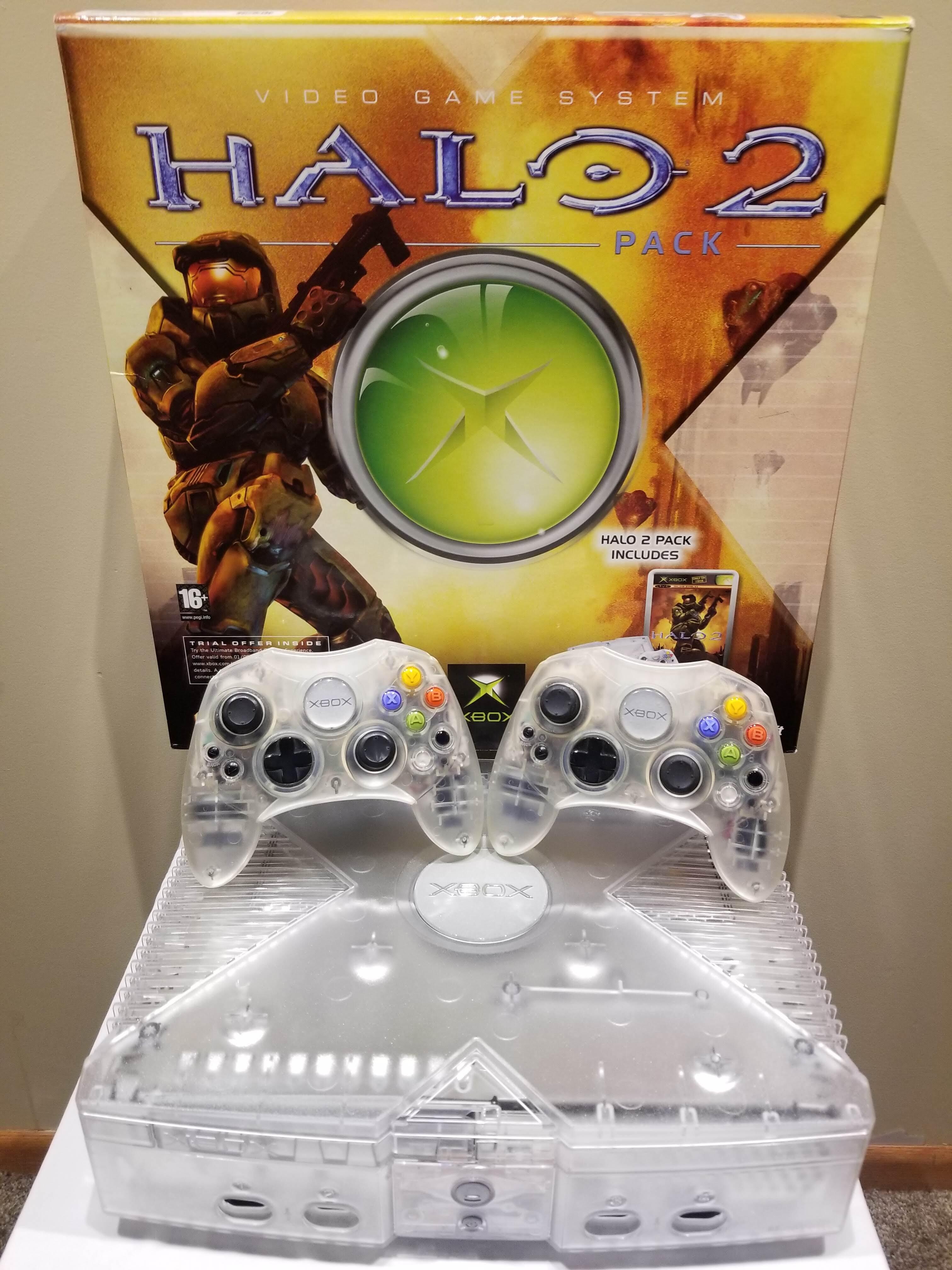 Microsoft Xbox Crystal Clear Halo 2 Console