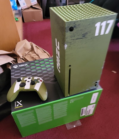 Microsoft Xbox Series X 2023 Halo Infinite Mountain Dew Consoles