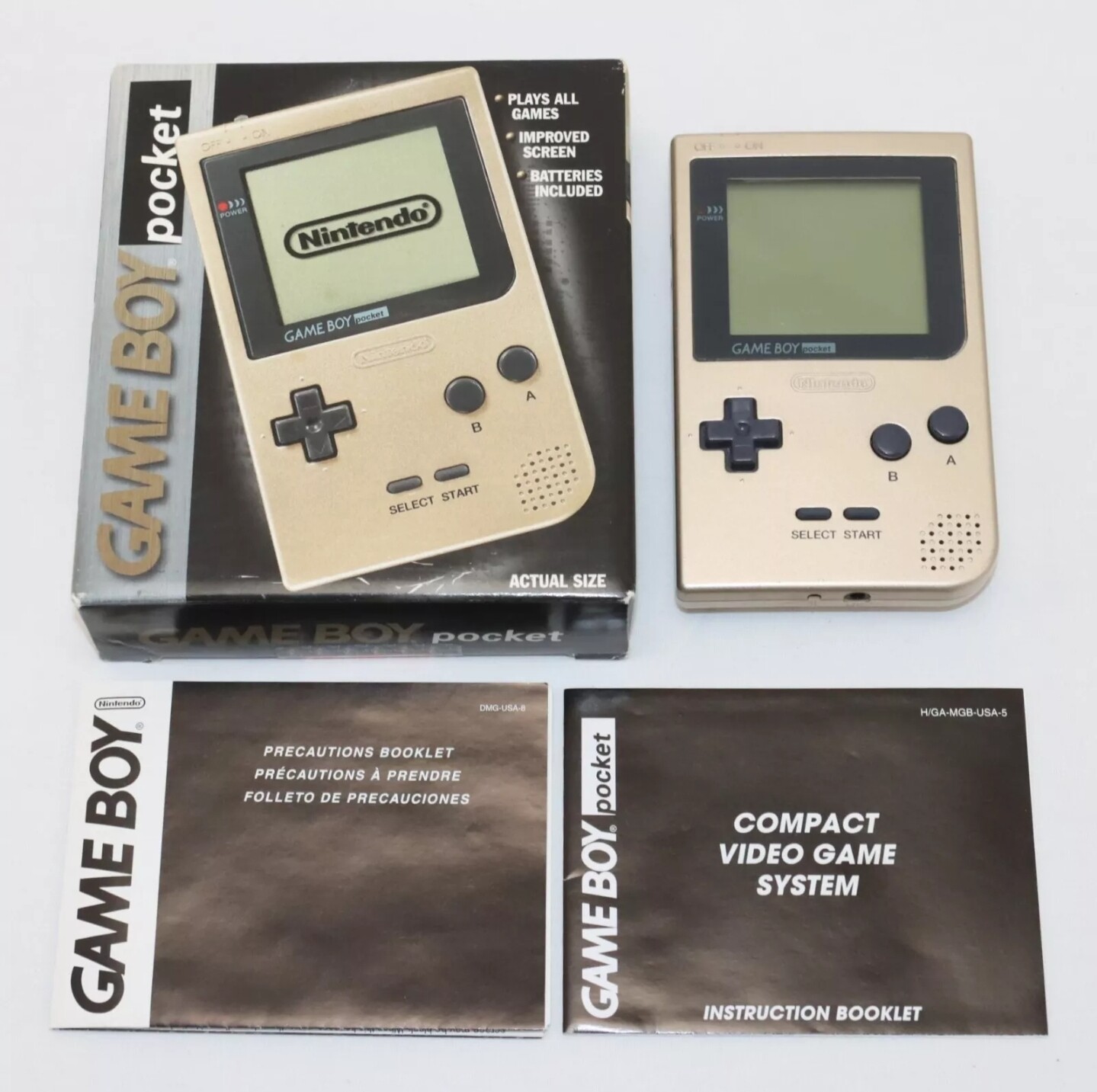 Nintendo Game Boy Pocket Gold Console [NA]