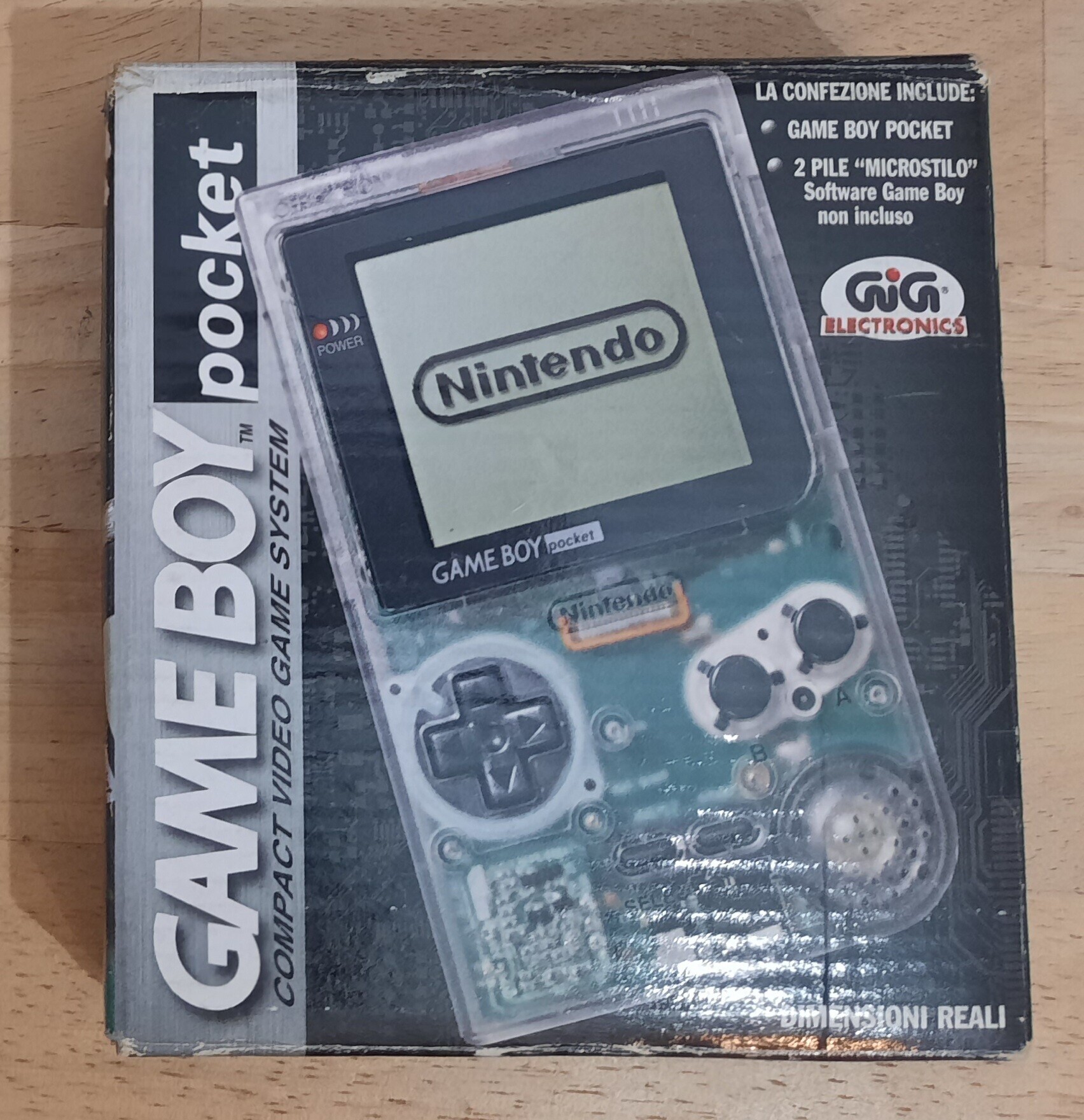  Nintendo Game Boy Pocket Clear Console [IT]