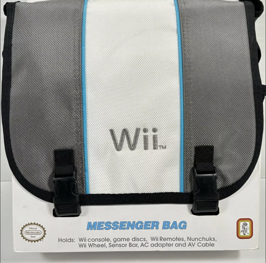  Nintendo Wii Console Messenger Bag