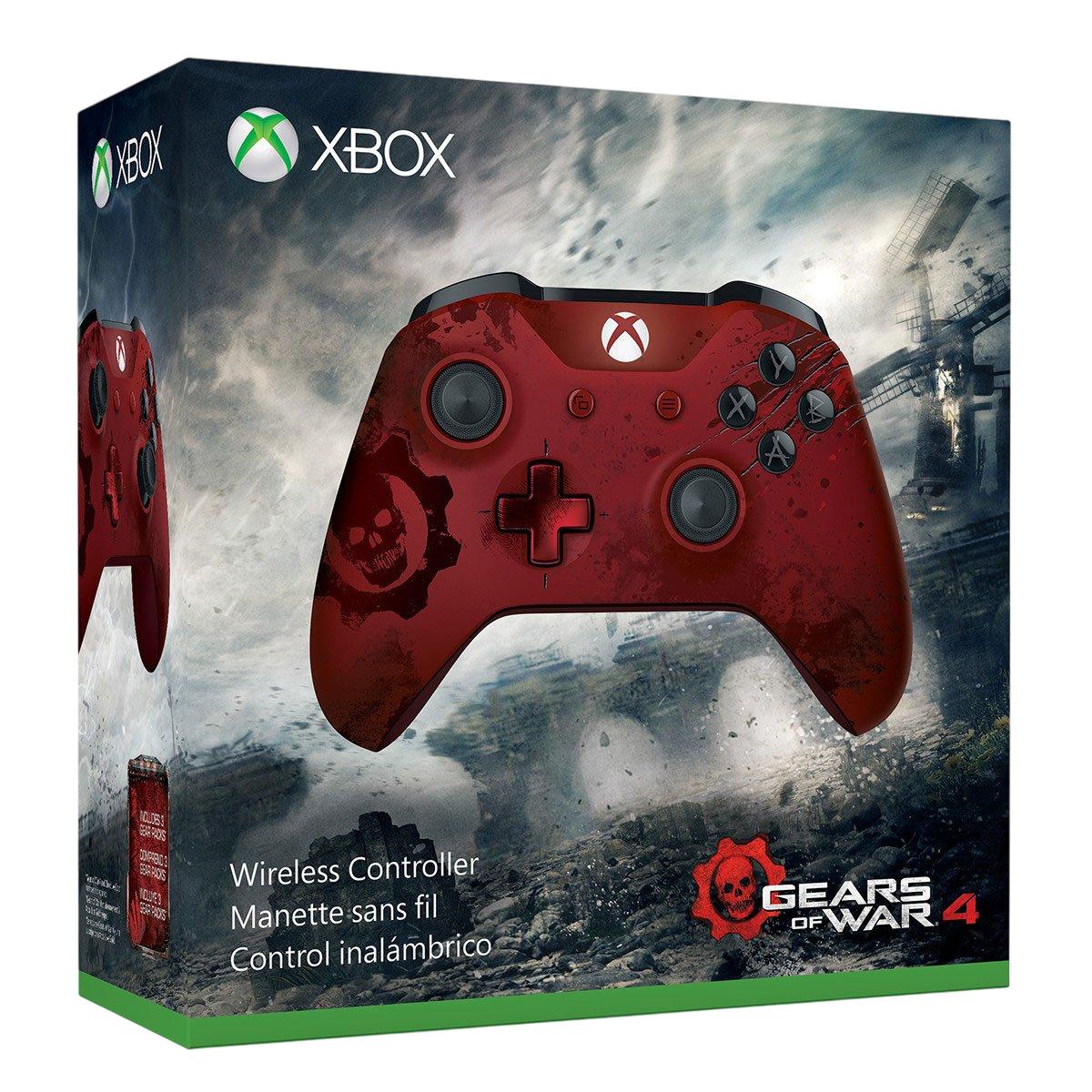 Microsoft Xbox One S Gears of War 4 Crimson Omen Edition Controller