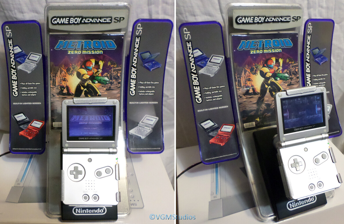 Nintendo Game Boy Advance SP Metroid Zero Mission Kiosk