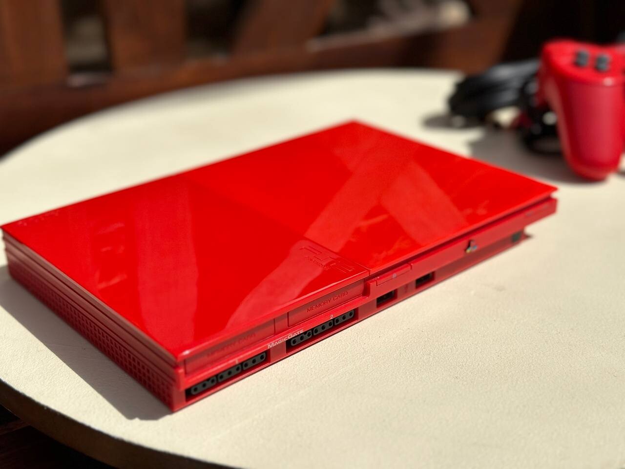 Sony PlayStation 2 Slim Cinnabar Red Console