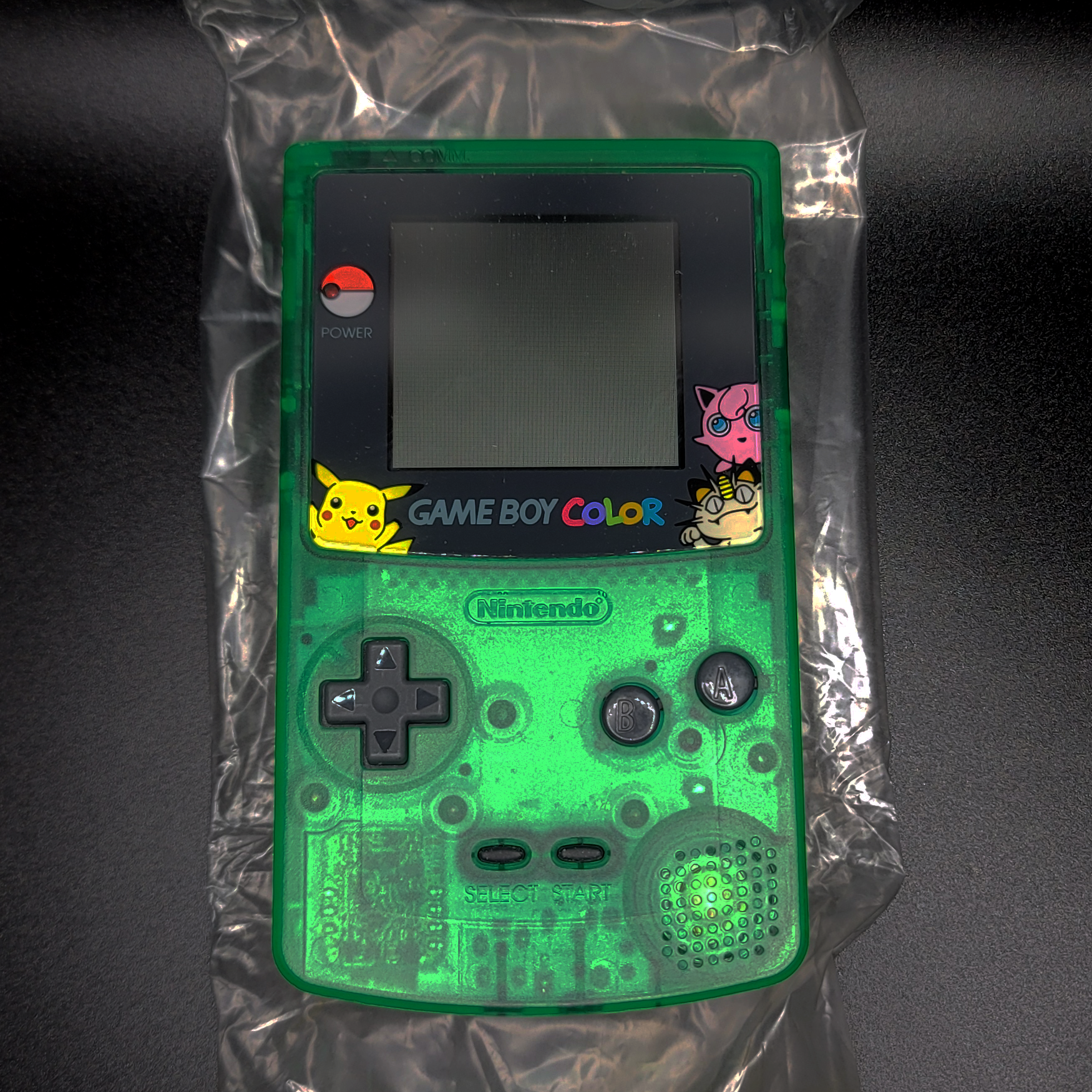  Nintendo Game Boy Color Pokemon Clear Green Console