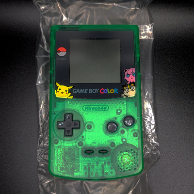 Nintendo Game Boy Color Pokemon Clear Green Console