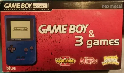 Nintendo Game Boy Pocket 3 Games Pack Red Bundle