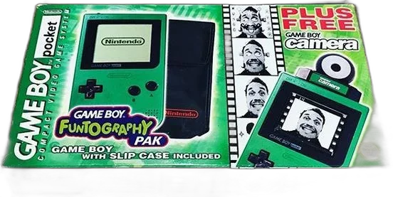  Nintendo Game Boy Pocket Funtography Green Bundle