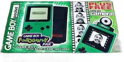 Nintendo Game Boy Pocket Funtography Green Bundle