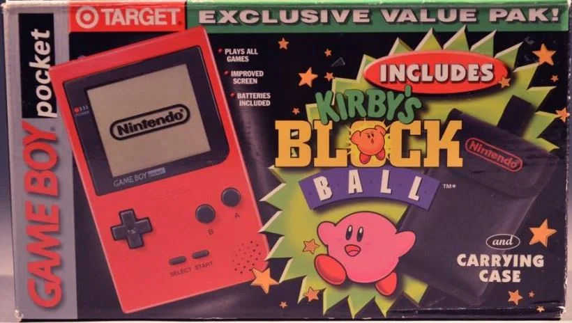  Nintendo Game Boy Pocket Kirby&#039;s Block Ball  Bundle