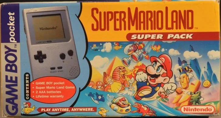  Nintendo Game Boy Pocket Super Mario Land Super Pack