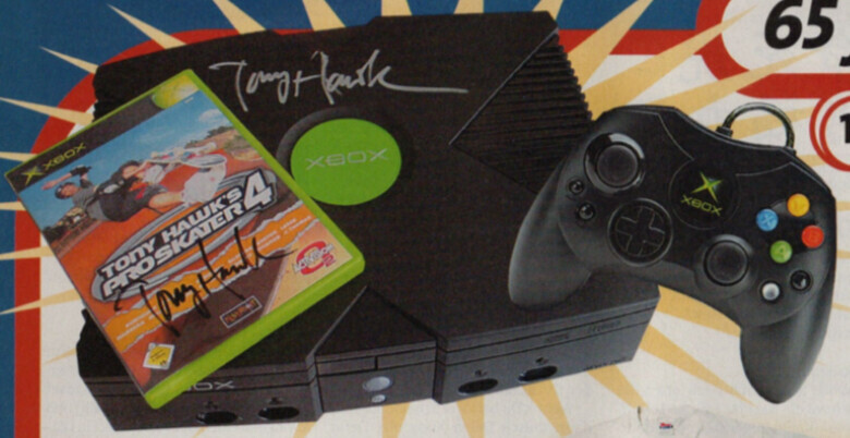  Microsoft Xbox Tony Hawk Autographed Console