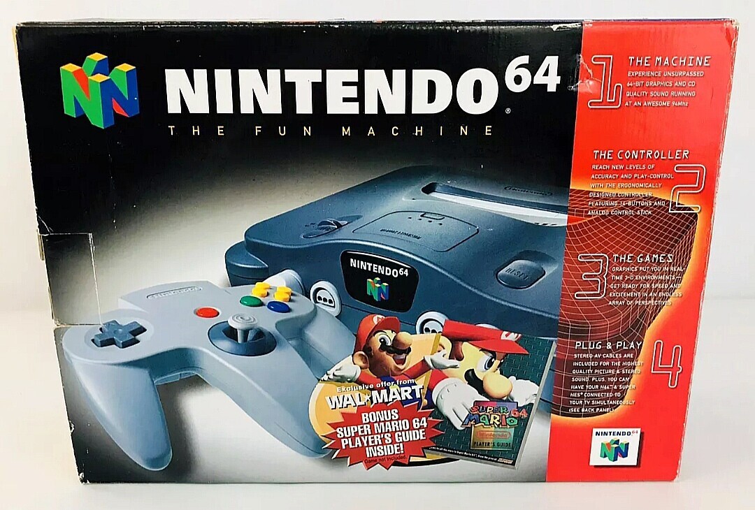 Nintendo 64 Pack Walmart Players Guide Super Mario 64 Bundle