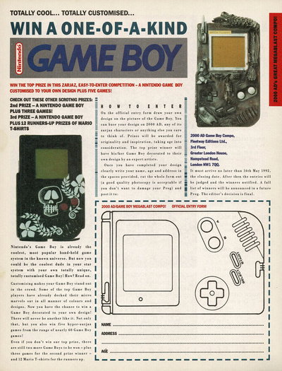 Nintendo Game Boy 2000 AD Zarjaz Console