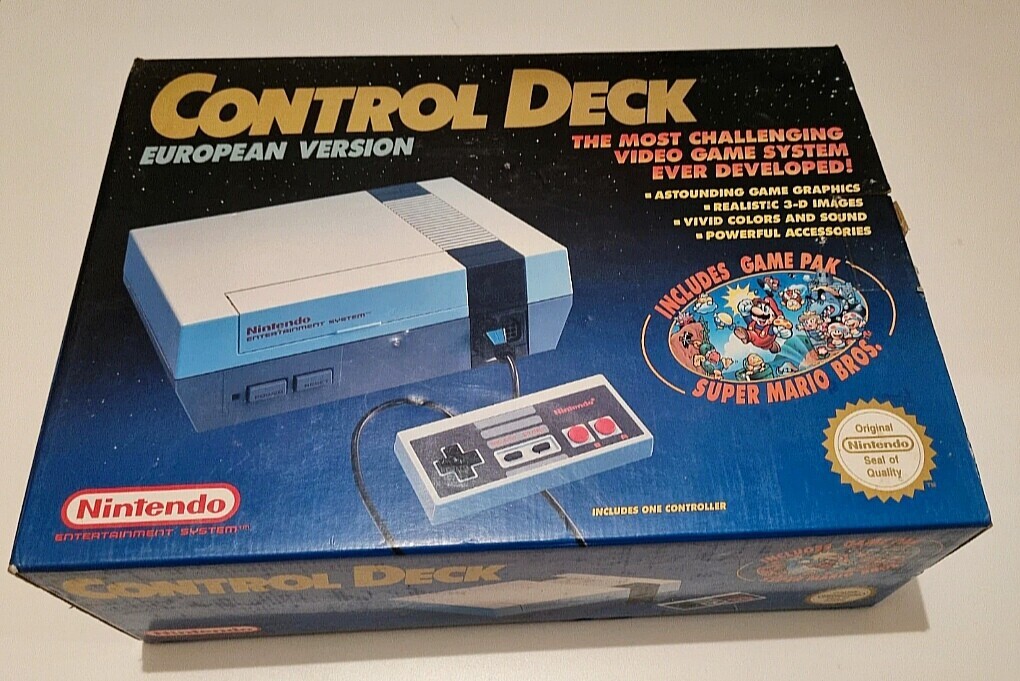  Nintendo NES NES Control Deck Gamepak Super Mario Bros (Scandinav)