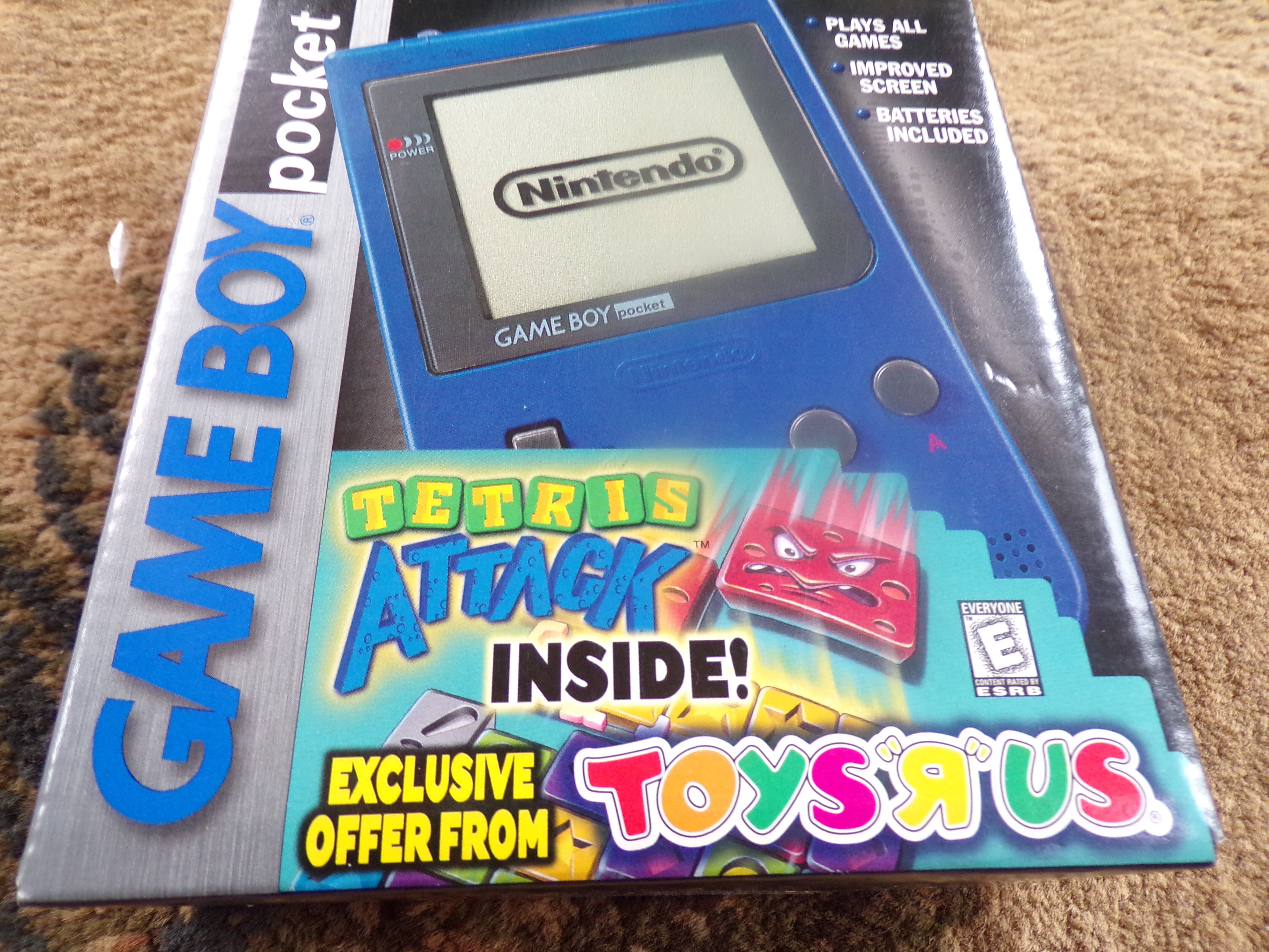 Nintendo Game Boy Pocket Tetris Attack Blue Bundle