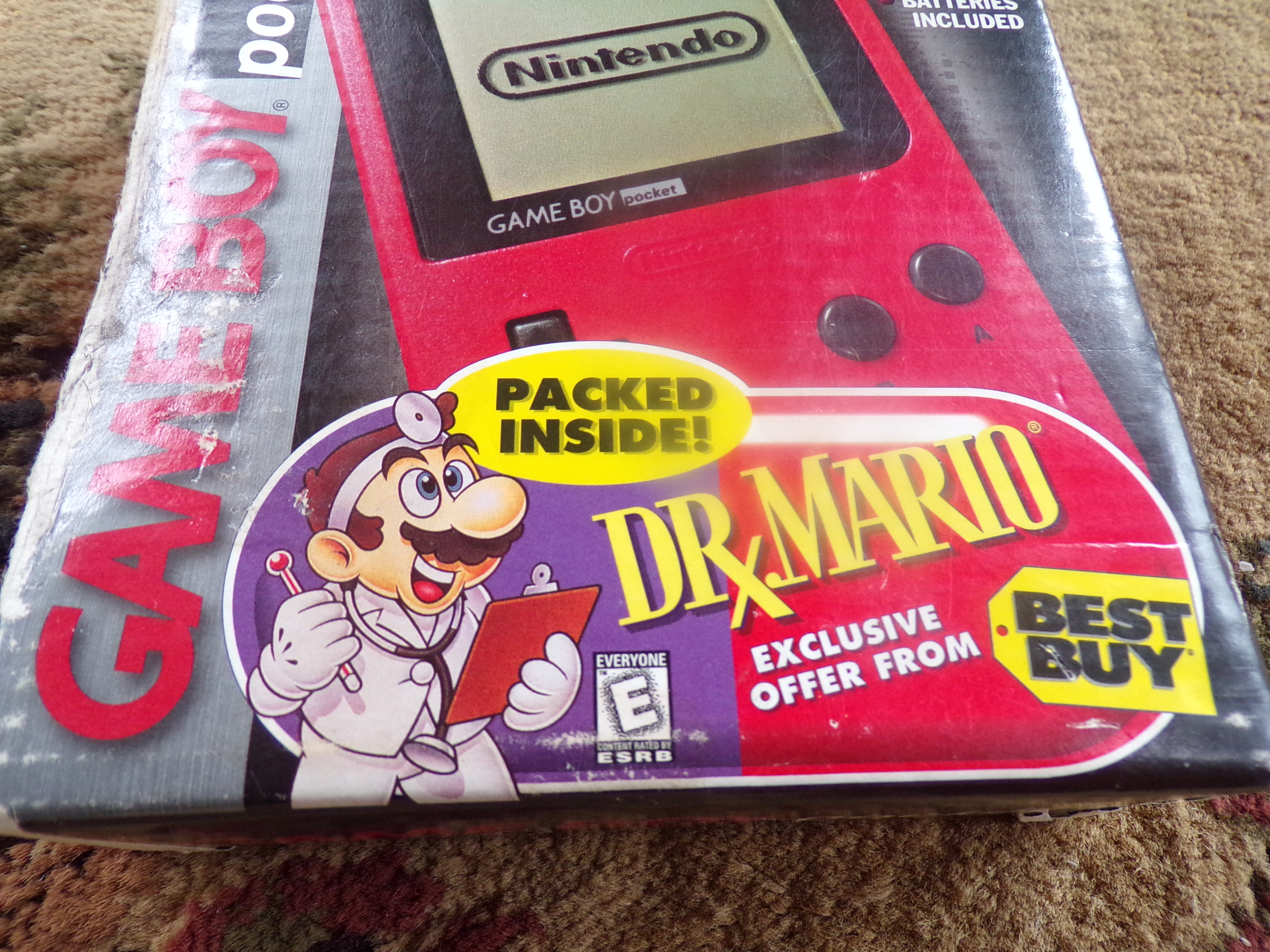 Nintendo GameBoy Pocket Dr. Mario Red Bundle